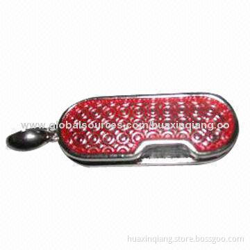 USB Flash Drive, Diamond Push-pull Style, USB 2.0/3.0, 5-year Warranty